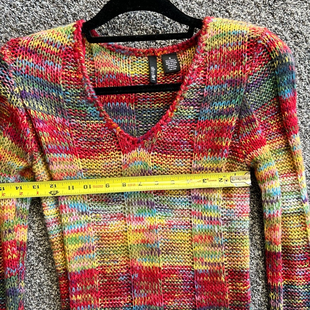 Colorful Knit Long Sleeve Dress 👗 - Picture 7 of 7